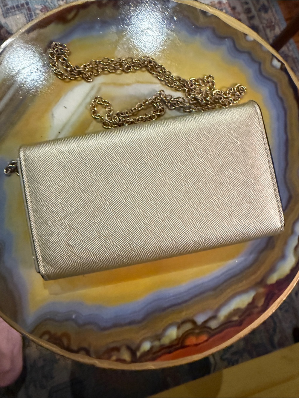 Gold Envelope Crossbody Clutch - Brand - Picture 3 of 3
